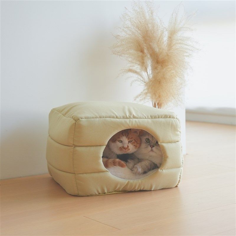 两用半封闭宠物猫咪窝可洗折叠狗床垫子冬天保暖安全沙发睡觉用品,宠物/宠物食品及用品,猫窝/屋/帐篷/沙发,淘宝优惠券,粉丝福利购,淘宝优惠卷