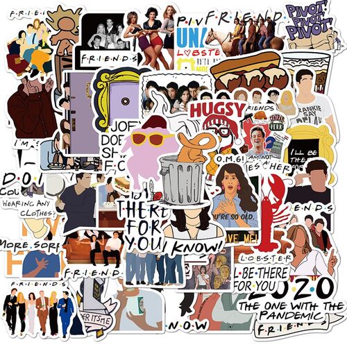 50pcs/Pack New TV Series Show Friends Waterproof Graffiti P
