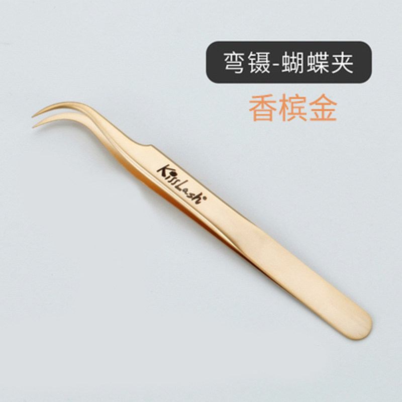 小众高货嫁接睫毛镊子日本高精度专业美睫金羽镊种睫毛开花美睫师