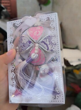 广西绣球壮乡壮锦信物结婚纪念成品纯手工编织diy材料包家装挂饰