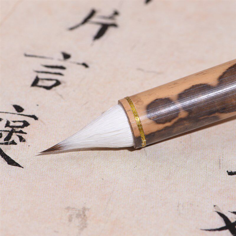 直销新品【缠纸鸡尾小楷】仿晋唐毛笔古法蒜头雀头抄y经毛笔汪氏