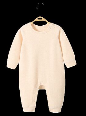 婴儿连体衣春秋男女宝宝加厚睡衣贴身内衣打底衫爬服秋衣冬装