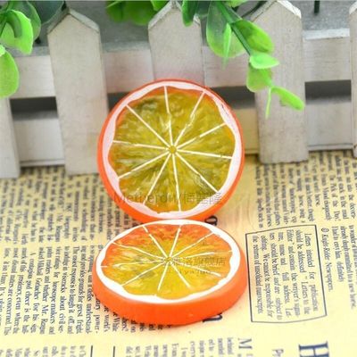 推荐3PCS Mini Artificial Fruit Simulation Lemon Slices 3 Col