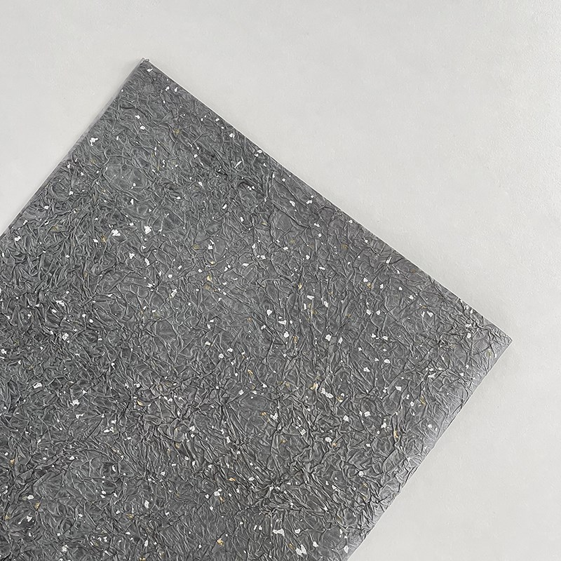 轻奢金银点石纹肌理纸花艺包装纸纯色皱纹纸diUy花束手工材料