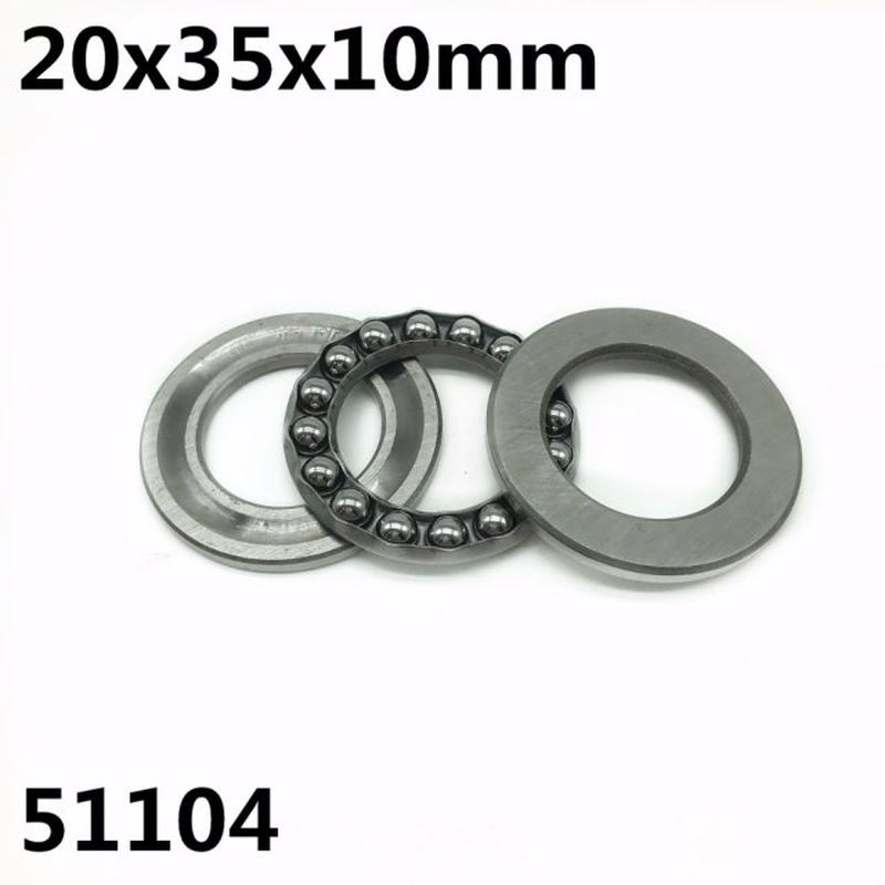 推荐10Pcs 51104 20x35x10mm Axial Thrust Ball Bearings 8104 H