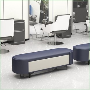 换鞋收纳凳卧床尾凳衣帽间服装店储物长条凳桑拿休闲网红长沙发凳