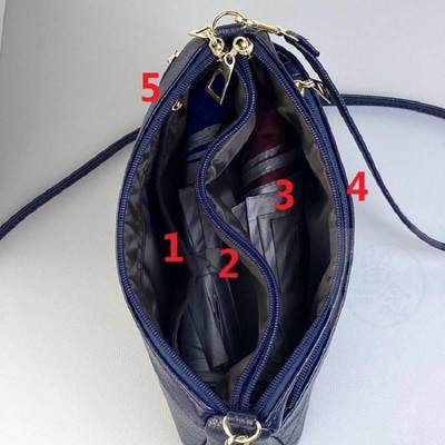 推荐Qianzi Fox's new multi-zip large-capacity shoulder bag m