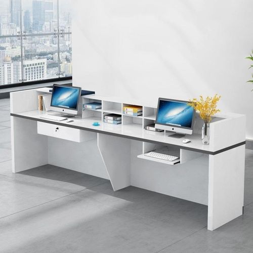 公司前台桌接待台简约现代教育培训机构工作台吧台办公桌子收银台