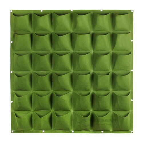 18/36/64 Pockets Green Grow Bags Planter Vertical Garden Veg