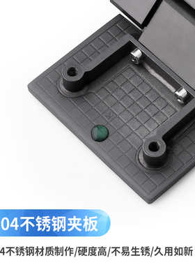 304不锈钢浴室夹枪灰色淋浴房180度实芯玻璃门合页90度玻璃门铰链