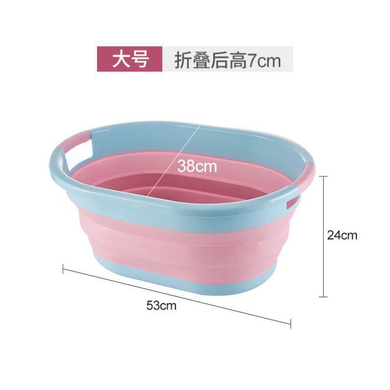 【伸缩可折叠脸盆可携式压缩盆洗脸盘矽胶旅S行超轻用水盆婴