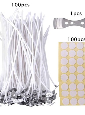 Pieces Candle Wicks Pre Waxed Wick 6/8 inches Handmade Cand