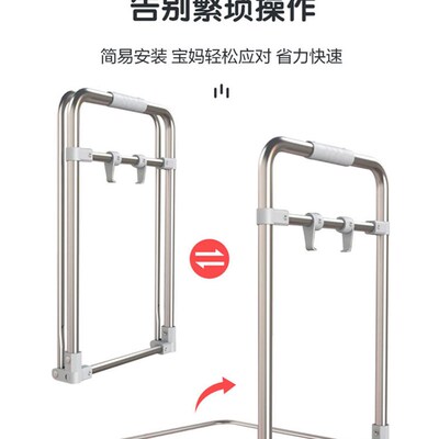 床围栏护栏一面免打孔床围婴儿防摔床护栏防掉拼接床围软包防撞条