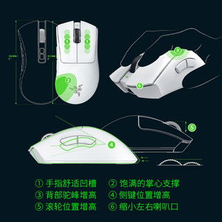 Razer雷蛇炼狱蝰蛇V3专业pro无线2.4G电脑游戏人体工程学鼠标电竞