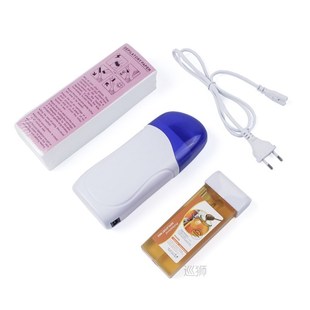 3 In 1 Roller Waxing Kit Depilatory Wax Warmer Strips For Ha