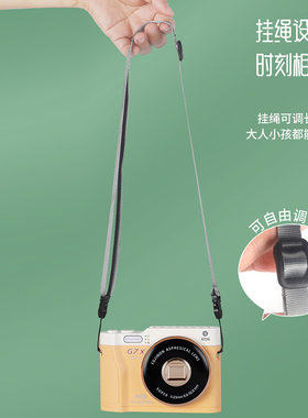 1200毫安三档调速大风力挂脖电风扇 高颜值手持渐变灯光相机风扇