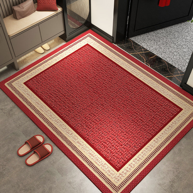 入户门地垫红色喜庆家用玄关防滑脚垫大门口高级进门垫耐脏防滑垫,居家布艺,入户地垫,淘宝优惠券,粉丝福利购,淘宝优惠卷