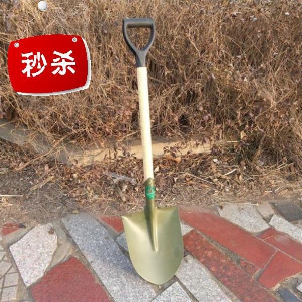 铁木农用锹柄把圆锨菜f园工具工兵铲子铁铲户外S土挖小号锹全钢._虎窝淘