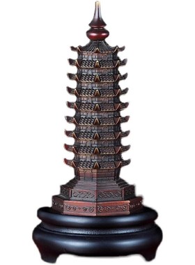 威弗列德文昌塔13层纯铜9九层十三层书房书桌办公室装饰工艺摆件