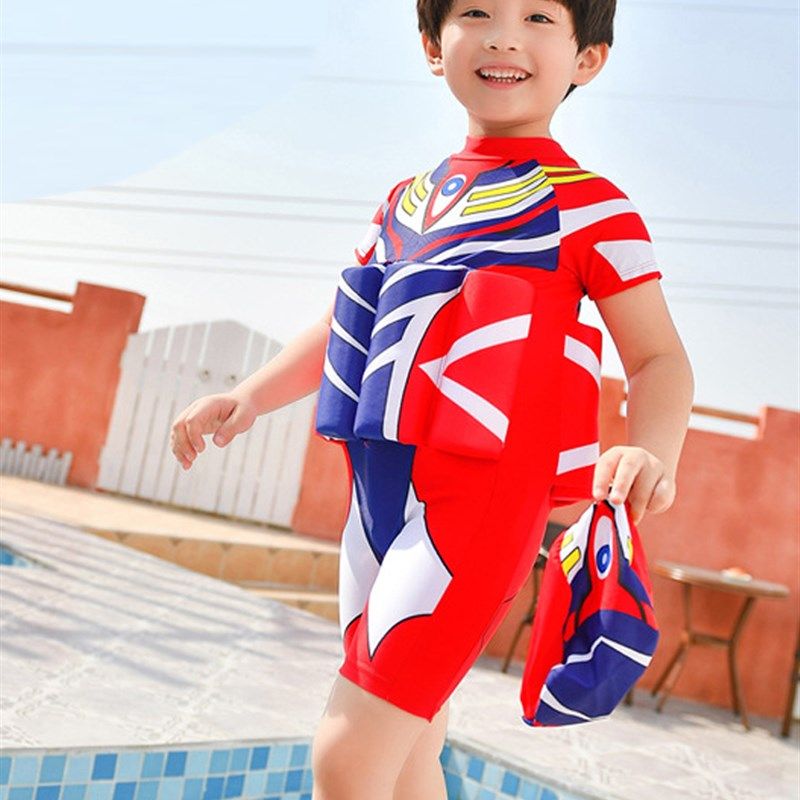 儿童浮力泳衣男女孩温泉婴幼小宝宝漂浮速干泳裤泡沫连体游泳装备