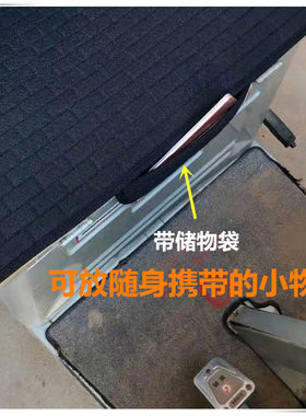 电动三轮车坐垫四季通用亚麻布料透气车垫防滑加厚四轮车前座垫套