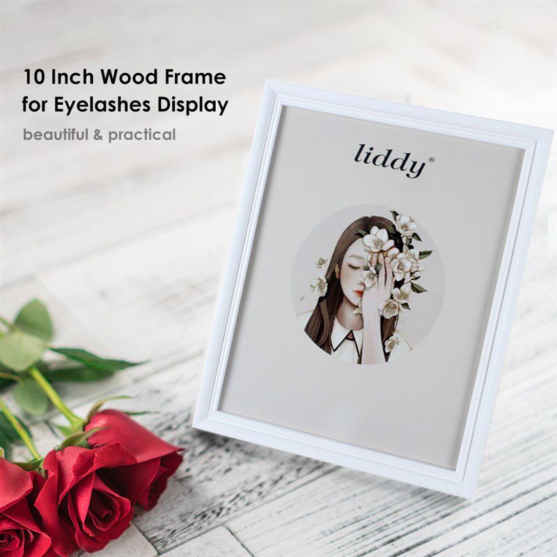 10 Inch Wood Frame for Eyelashes Display False Lashes Displa - 实物图