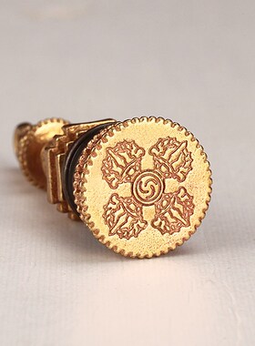 黄铜噶乌噶当塔吊坠舍利塔装藏男女项链藏式仿做旧佛塔装藏民族风