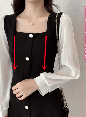 哺乳秋装外出时尚辣妈款显示方领连衣裙春秋季产后期喂奶衣服女装
