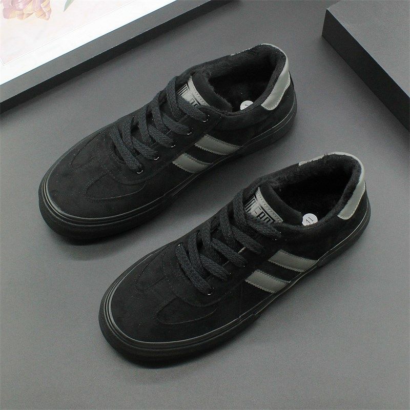 冬季棉鞋2024新款加绒二棉男鞋低帮保暖布鞋子厚底系带休闲鞋男款,流行男鞋,棉鞋,淘宝优惠券,粉丝福利购,淘宝优惠卷