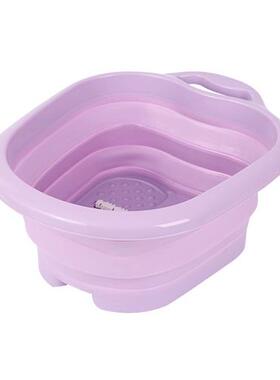 泡脚按懒人 家用 摩脚洗脚盆足浴可过小腿桶折叠塑料浸脚桶