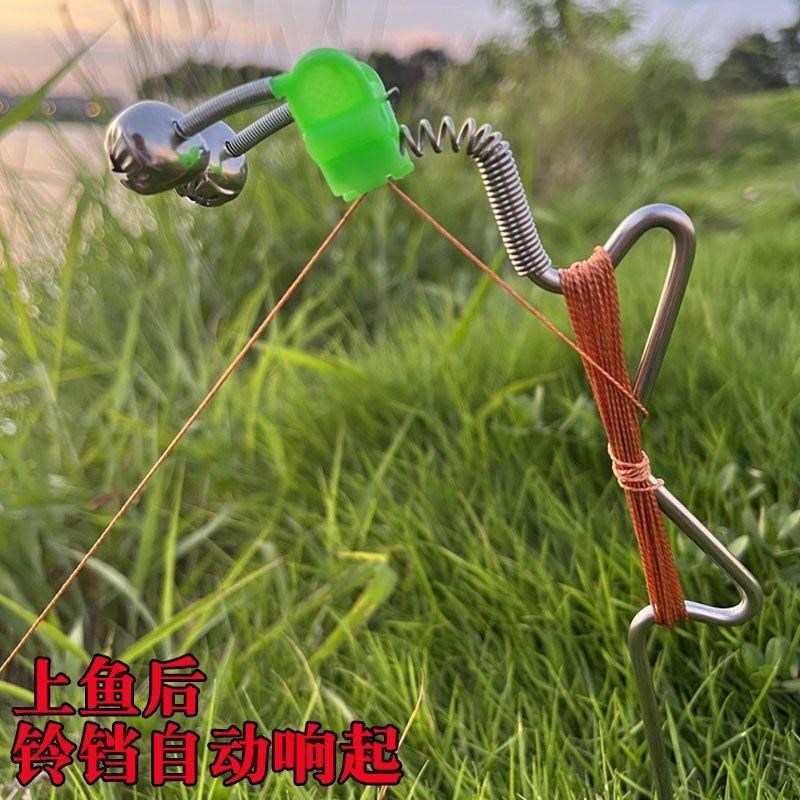 现货迷你a懒人小海竿自动钓鱼线神器弹簧地插手抛小型甲鱼海杆抛