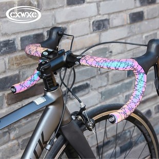 CXWXC Bicycle Handlebar Tape Light Reflective Bike Bar Tape