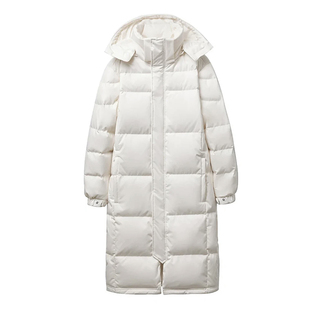 设计小众炸街法式 新款 外套 羽绒棉服女加厚2023秋冬季 女神保命长版