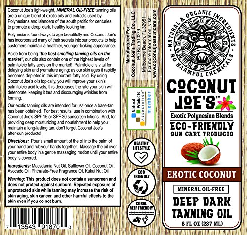 极速3-PACK SPECIAL | Exotic Coconut Dark Tanning Oil by Coco