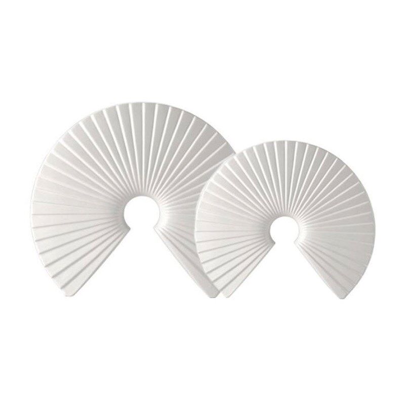 北欧海浪扇子工艺品树脂摆设客厅电视柜样板房展示柜摆.件软装饰