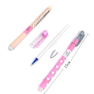 Set Erasable Dots Blue Ink Pen 推荐 Pcs Heart Black Cute