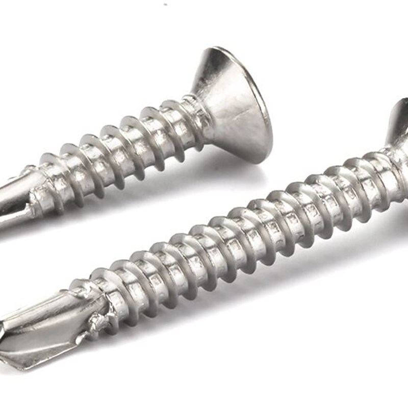 速发304 stainless steel tapping screw cross countersunk head