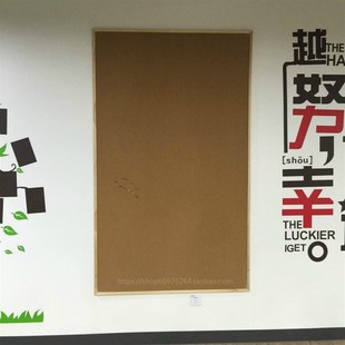 木框软木板图钉展示板120*200cm 水松板 软木留言板照片墙背景墙