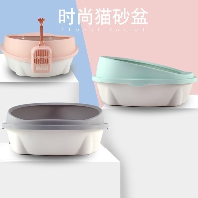 辽宁沈阳猫砂盆防外溅全半封闭式大号猫厕所除臭猫沙盆猫屎盆小号