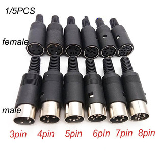 3pin 4pin 6pin sock Plug Female 新品 7pin Pin DIN 5pin Male