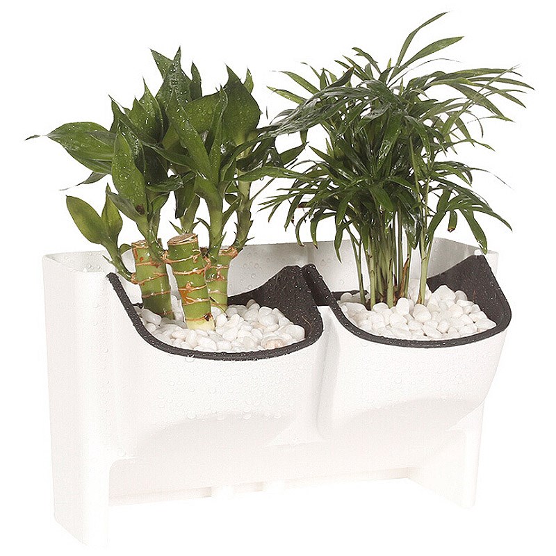 Flower Pot Stackable Wall Planter Garden Flower Pots Wall Ha