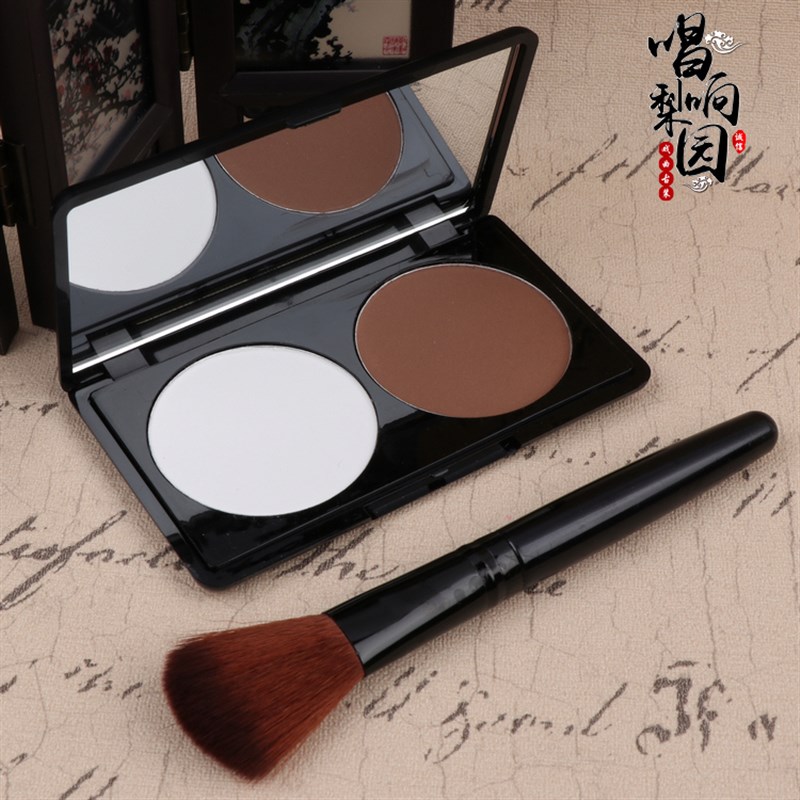 京越剧戏曲花旦小生n化妆用品工具粉刷红色眼影盘腮修容红玫红胭