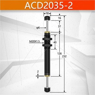 半螺纹加长 机械手双向液压缓冲器200 2050 205