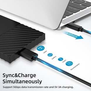 Micro 0.5m Type USB Cable Connec Male