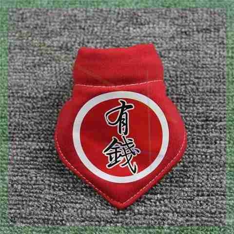 春节新年猫咪喜庆项圈金毛泰迪大型D犬狗狗围脖围巾红色三角巾饰