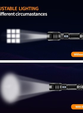 xhp100 High power led flashlight rechargeable 18650 26650 ba