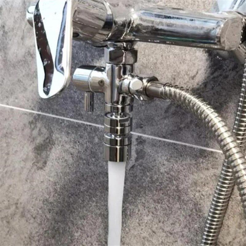 淋浴花洒老式混水阀热水器改装加装c下出水口开关增加水龙头分水%