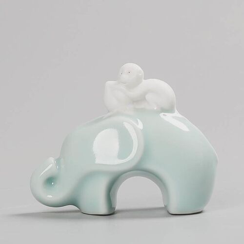 陶瓷马上封侯摆件封侯拜相工艺品办公室桌面装饰品招财生肖马摆设