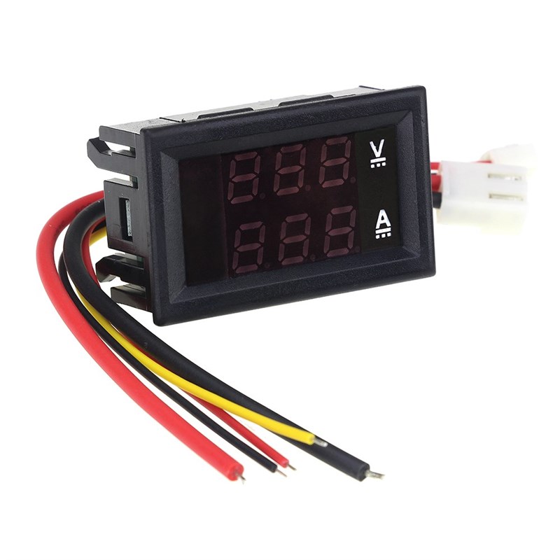 Mini Digital Voltmeter Ammeter DC 100V 10A Panel Amp Volt Vo