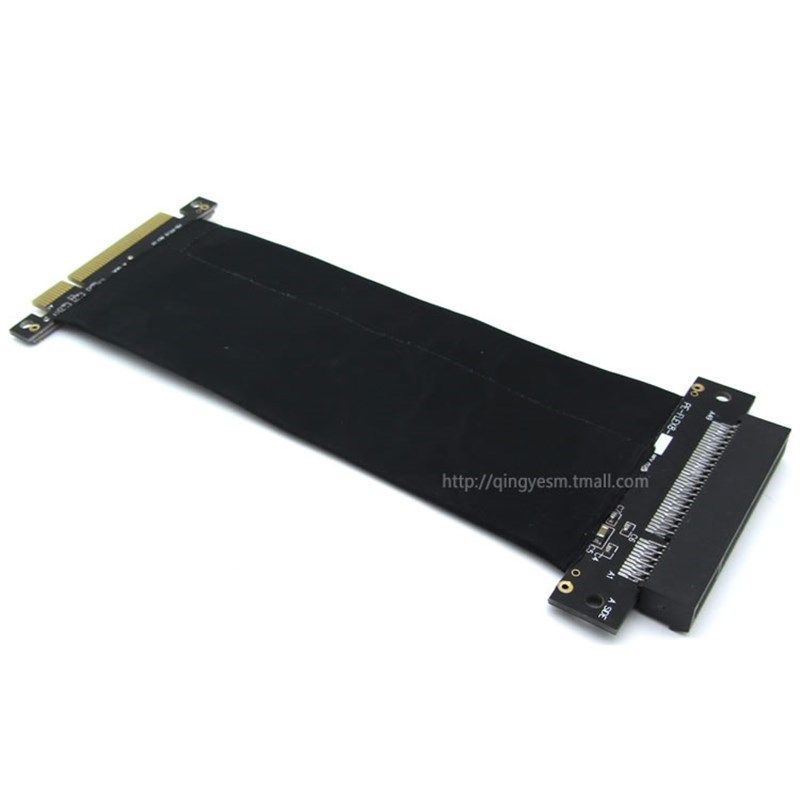 x8pci-e8x延l长线双层屏蔽转接线软排线pciex8延长线pcie延长线x8